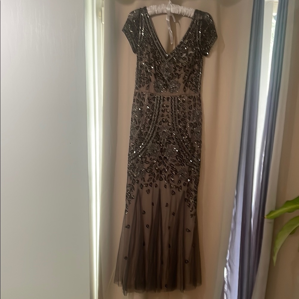 Stunning Black Sequin Wedding Dress